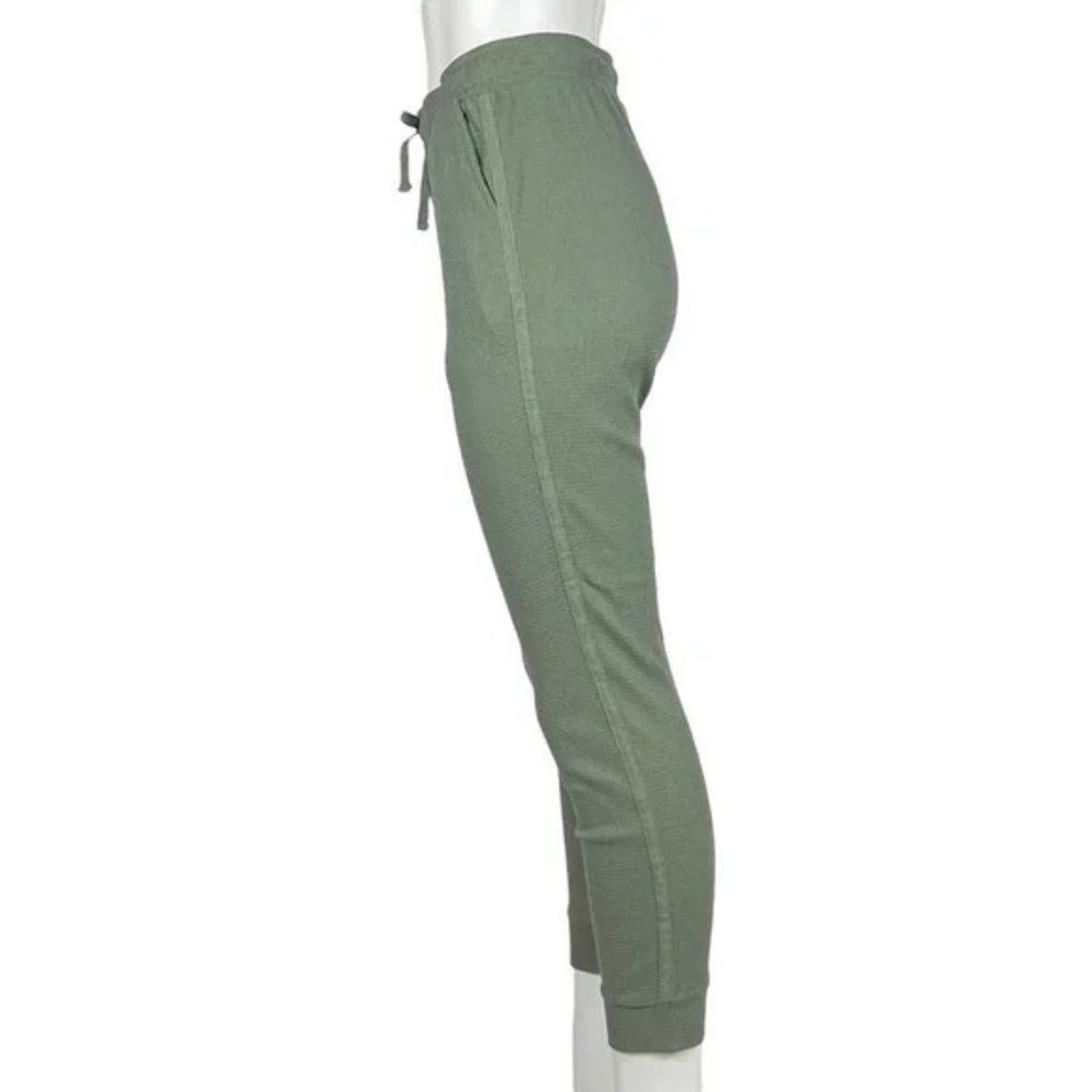 Fashion Nova Olive Waffle Knit Hoodie Jogger Set Small - Picture 9 of 10